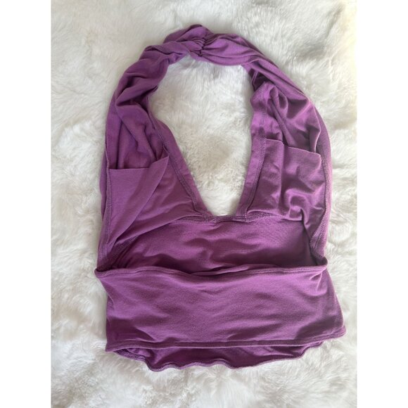 FP One Purple Halter Crop Top Size Small - Picture 3 of 6